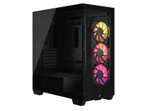 CORSAIR iCUE LINK 3500X RGB Tempered Glass Mid-Tower PC Case – 3x Pre-Installed RX120 RGB Fans – Reverse Connection Motherboard Compatible – Fits up to 10x 120mm Fans