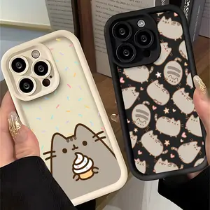 P-Pusheens Cat Phone Case For IPhone 16 15 14 13 12 11 Pro Max Mini XR XS X 7 8 Plus Soft TPU Back Cover IPhone 16 Case Premium Phone Case Deals For You