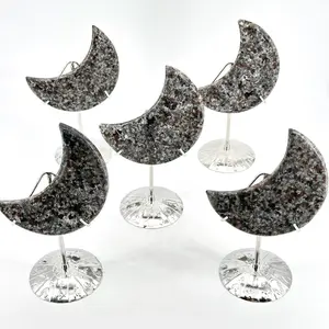 【Star Gate】1 count Yooperlite Moon Sculpture - Mystical Glow for Your Space