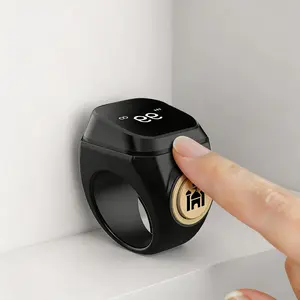 Muslim Islamic Smart Prayer Beads Ring, 4 Digit Display, APP Precision Connection, Vibration Reminder, Waterproof Shockproof, Daily Pray Counter Gift For Muslim