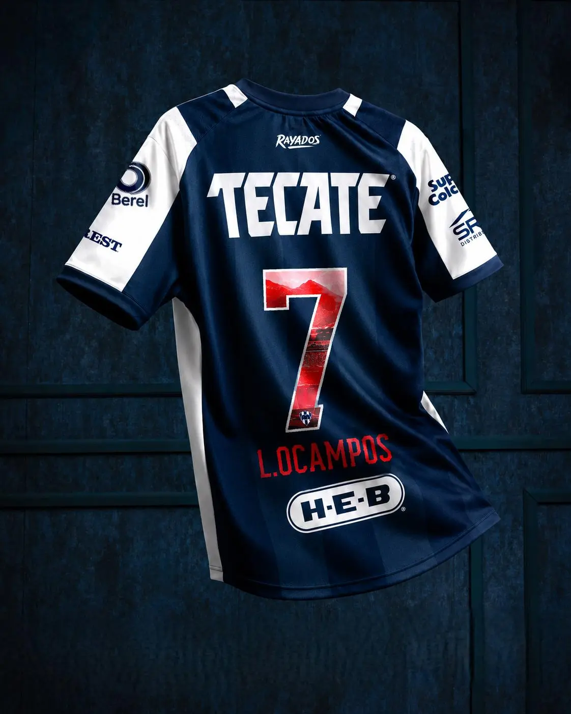 Lucas Ocampos #7 Monterrey Football Home Jersey 26/27