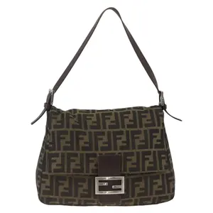Pre-owned FENDI FINAL SALE Shoulder Bags Zucca Mama Baguette