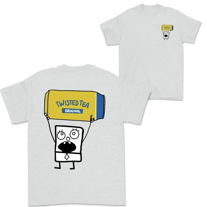 #2 Doodlebob Twisted Tea Essential 2 Sided T-Shirt, Funny Drinking, Summer T-Shirt Unisex T-Shirt For Men & Women
