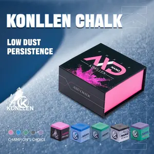 Konllen Nano Billiard Chalk , High-Quality Pool Cue Accessory, Smooth Application, Durable Formula, Essential for Billiards Players, Billiard Accessories