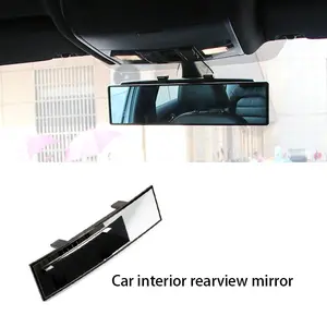 Car Interior Rear View Mirror Replacement Wide Angle Curved Anti-glare Panoramic Rearview Auxiliary Mirror
