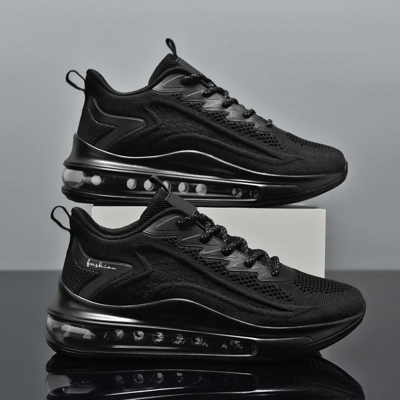 Men’s road running shoes — lightweight, cushioned air-cushion athletic shoes; comfortable, non-slip jogging/outdoor fitness shoes; sports shoes