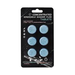 【FathersDayGift】Car Lounge Windshield Washer Fluid Tablets  Tablets for Gallons of Powerful Cleaning with Eco-Friendly Design & Compact Storage Car Detailing Accessories Car Detailing Products