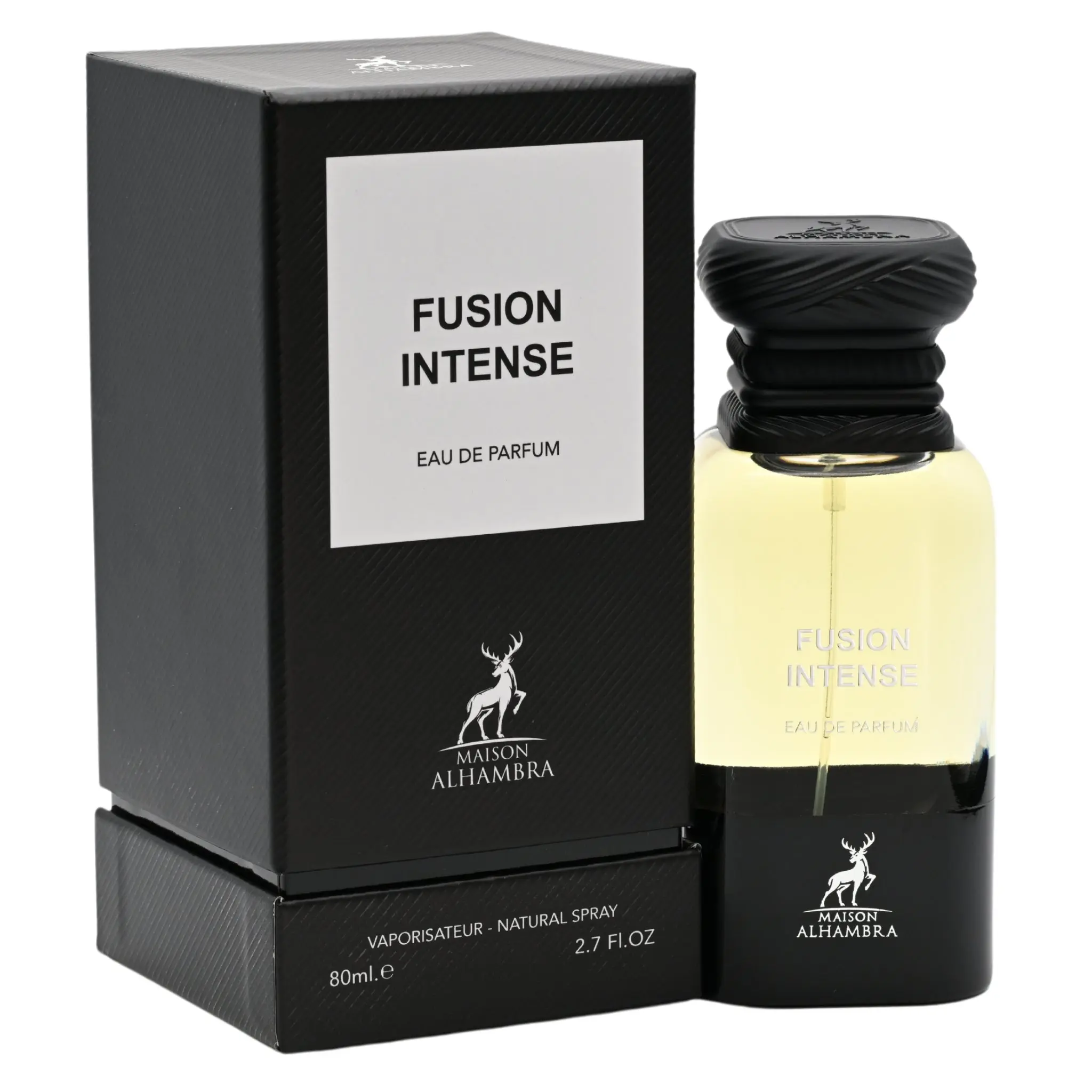 Maison & Co. Fusion Intense Aromatic Amberwood Eau de Parfum, Cologne for Men with Notes of Leather, Bitter Almond & Tonka Bean, 2.7 fl oz