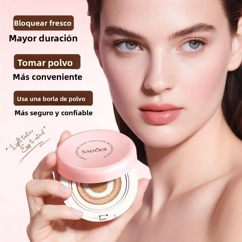SADOER Triple Tone Lightweight Primer & Concealer - proporciona brillo, protección y cobertura uniforme con una sensación de ligey de larga duración. Adecuado para pieles grasas, mixtas o secas que buscan un acabado claro. La piel seca se puede preparar p
