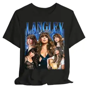 EllaLangley Tour 2026 T-Shirt, Vintage Graphic Music Shirt, Retro Unisex Oversized Tee, Concert Fan Outfit, Trendy Music Inspired Apparel, Gift For Fans