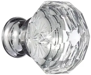 Emtek 86012US26 1.25 in. Diamond Cabinet Knob, Bright Chrome
