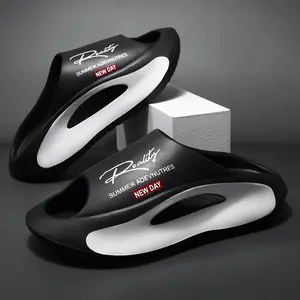 TikTok Trending EVA Summer Sport Slides – Chunky Cushioned Sole, Soft EVA Insole, Lightweight Anti-Slip Beach & Outdoor Slippers, Breathable Open Toe Casual Sandals for Travel, Street & Everyday Wear Non Slip Eva Footwear Flipflop Shoe