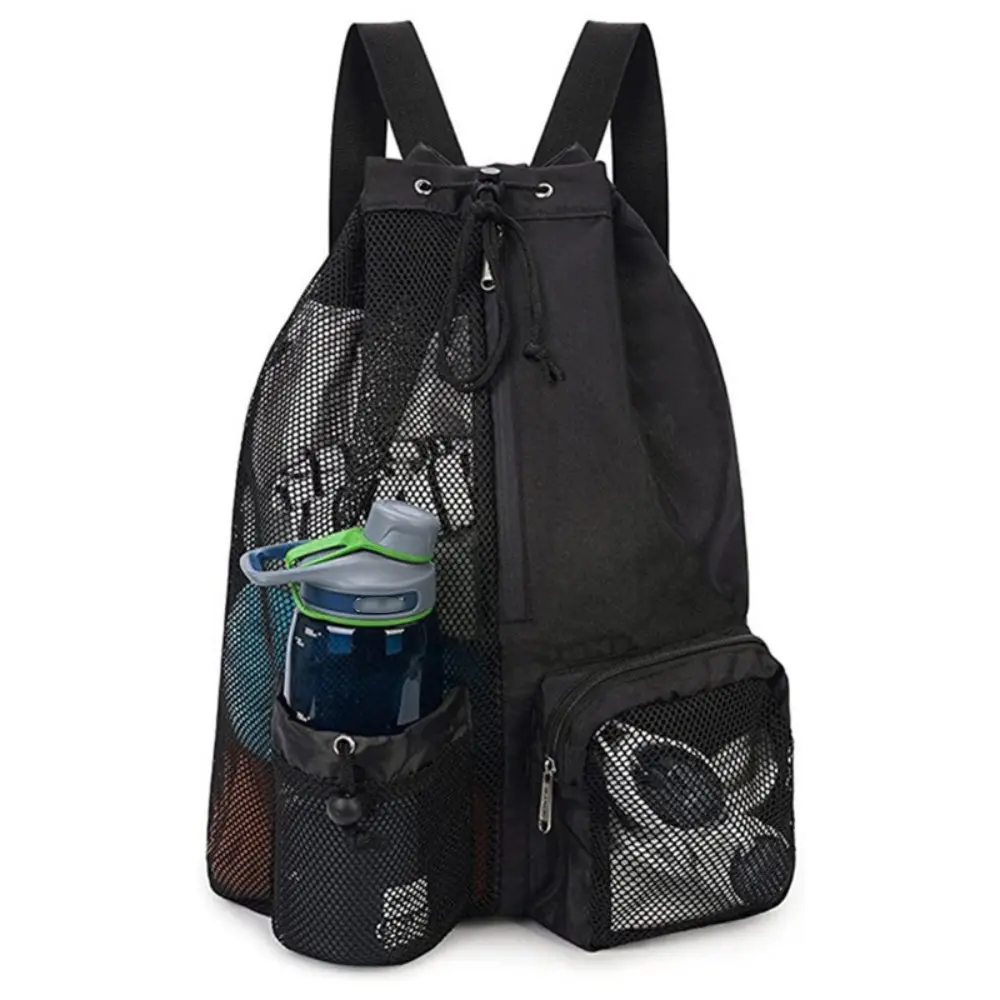 Swim Bag Big Mesh Drawstring Backpack with Wet Pocket for Swimming, Gym, and Workout Gear, Beach Bag for Outdoor Activities, Gym Use, Swimming Accessories