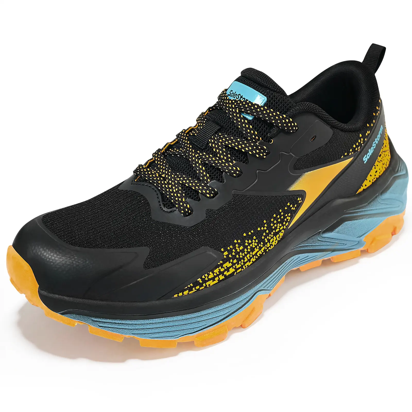 Solestorm Male Chunky Casual Trainers - Round Toe, Hands-Free Slip-On, Cushioned High-Rebound E-TPU Midsole, Arch Support, Breathable Ice-Cool Mesh Synthetics, E-TPU Sole, for Gym Walking & Sporty Chic Daily Use