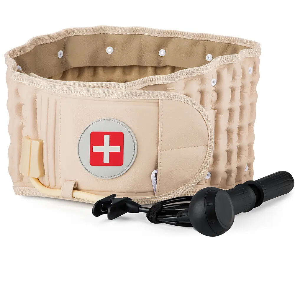 Inflatable Decompression Back Belt Lumbar Support for Lower Back Pain Relief Adjustable Pain Relief Belt for Office Workers and Athletes