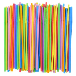 Disposable Flexible Plastic Straws, 100/200/500/1000 Pack, Colorful Bendable Design, Ideal for Party, Event, Daily Use, Utensils