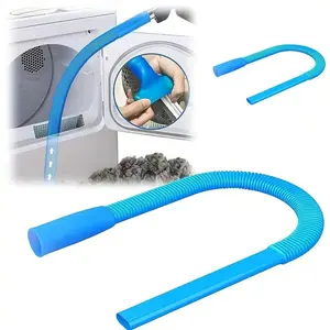 Dryer Vent Cleaner Kit, Dryer Lint Vacuum Attachment with Stretch Universal Connector, Dryer Vent Cleaning Tool, Blue, House Cleaning Gadgets