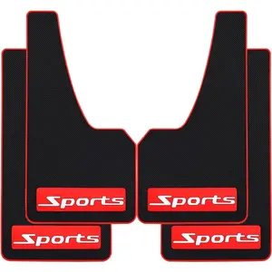 4 count  Mud Flaps Universal Fit Fender Splash Guards No  Rubber Mud Flaps for  SUV