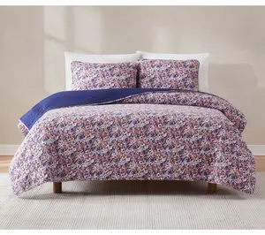 Lush Decor Alicia Camo Floral Cotton Quilt SetKing/Cal King