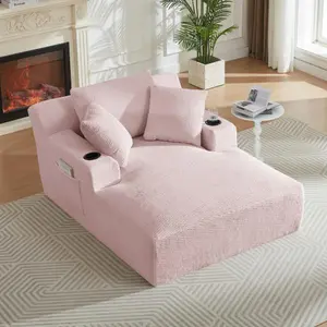 Oversized Chaise Lounge Chair Indoor, No Assembly Required,Comfy Sleeper Sofa for Living Room,Office