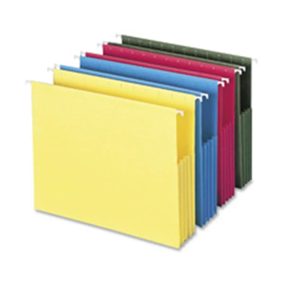 Smead Manufacturing Company Assorted Set Colored Hanging File Pockets - 3.5 in. Expansion, SFI Certified, Letter Size - Fits File Drawer, Storing Large Amounts of Paperwork, Prevents Paper Falling Out