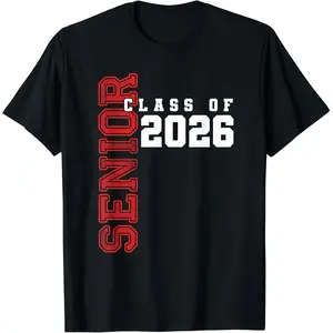 Senior Class of 2026 Graduation Grad 26 T-Shirt Tshirt TOP