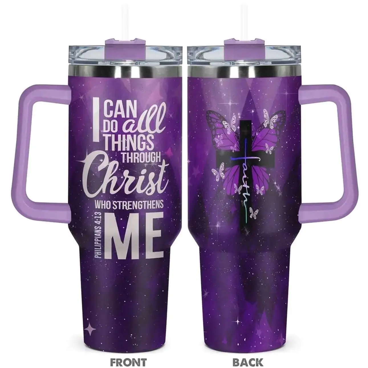 1 Count 40oz Tumbler with Lid, Stainless Steel Water Bottle, Insulated and Durable, Gift for Any Occasion, Birthdays, Holidays, Special Moments for Family, Christians, Friends, Coworkers, Drinkware, Vacuum Insulated Tumbler