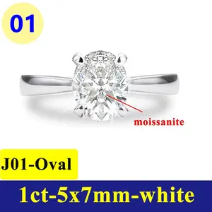 LUMIÈRE™ Solitaire Ring 💎 | D Color Moissanite | 925 Silver | Diamond-Level Sparkle NONE