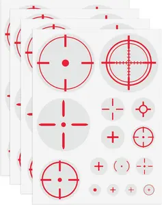 60 count  Fast Scope  Decal,Transparent Clear FPS Aim Sight Assist Stickers of Various Sizes, Target  for FPS Video ,TV  and Mobile Phone