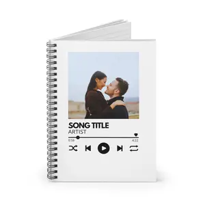 Customized Playlist Journal – Personalized with Your Favorite Song | Perfect Gift for Couples, Birthdays, Anniversaries