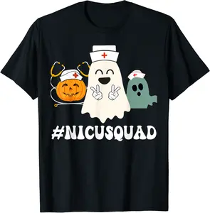 NICU Halloween Scrubs Costume As Nicu Squad Matching T-Shirt - Karlagarz Shop 47B0CC17T8L4