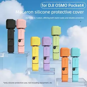 For DJI OSMO Pocket 4 Pocket 3 Silicone Protect Case Candy Color Scratch-Resistant Sleeve Sports Camera Protect Cover Accessory