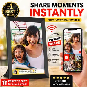 【Mother's Day Gift】FRAMEO 10.1 Inch Smart WiFi Digital Photo Frame 1280x800 IPS LCD Touch Screen, Built-in 32GB, Auto-Rotate Portrait and Landscape, Share Moments Instantly via Frameo App from Anywhere Best Gift #SummerVibes