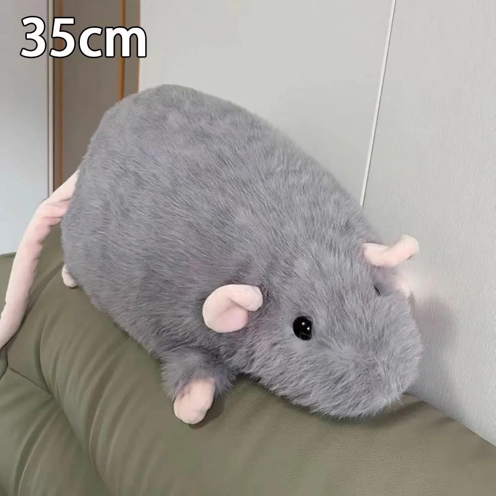 Kawaii Mouse Plush Doll (35/50cm) - Flower Branch Design, Huggable Stuffed Animal, Soft Stuffed Collectible, Cuddly Cartoon Toy for Kids, Birthday Gift (Toys & Hobbies Specialty DIY Supply)