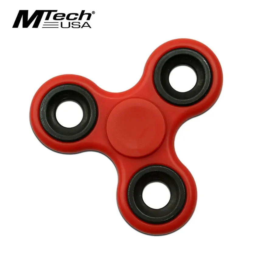 Mtech Red Fidget Spinner - Relaxing Stress Relief Item (Toys & Hobbies, Classic & Novelty Toys)