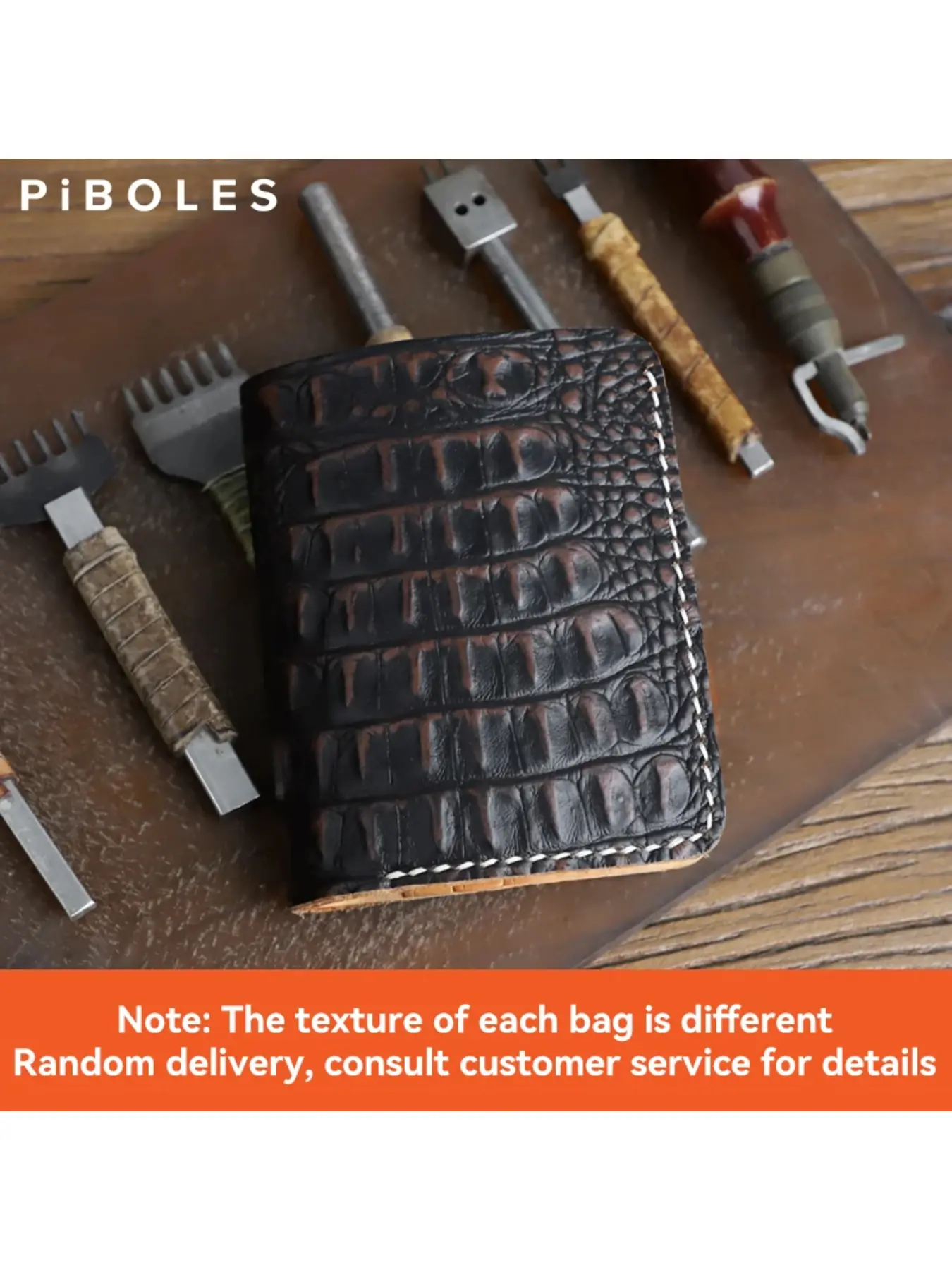 Handmade Alligator Pattern Men's Wallet Genuine Leather Durable Wallet Bifold Wallets 6 Card Slot Wallets For Women Small Mini Retro Male Change Pocket Cowhide Wallets