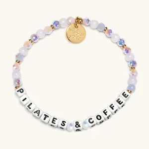 Little Words Project - Pilates & Coffee Bracelet – Wellness & Morning Routine Bracelet, Acrylic & Glass Beads, Trackable Kindness Bracelet – Choose Your Size Little Words Project - Pilates & Coffee Bracelet – Wellness & Morning Routine Bracelet, Acrylic & Glass Beads, Trackable Kindness Bracelet – Choose Your Size