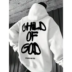 God Son Graphic Hoodie, Soft Comfortable Home Casual Wear, Faith Street Style, Perfect for Relaxing at Home and City Outings