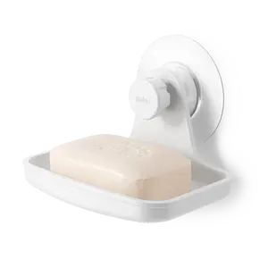 Umbra Flex Adhesive Soap Dish, Non-Damaging Installation, Keeps Soap Dry - 1 Pack Shower Bath