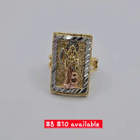 LA SANTA MUERTE / the grim reaper fashion ring Gold-plated three colors sizes# 8  #9 #10 available