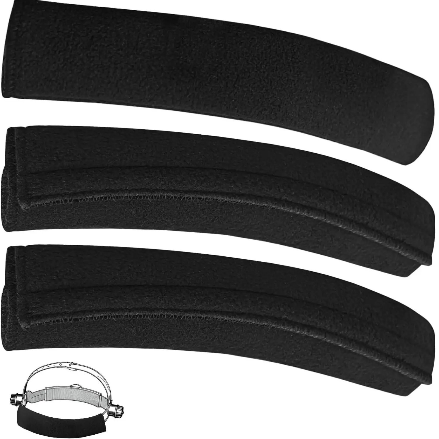 Welding Helmet Sweatband Hook and Loop Hard Hat Liner Pad for Construction Work