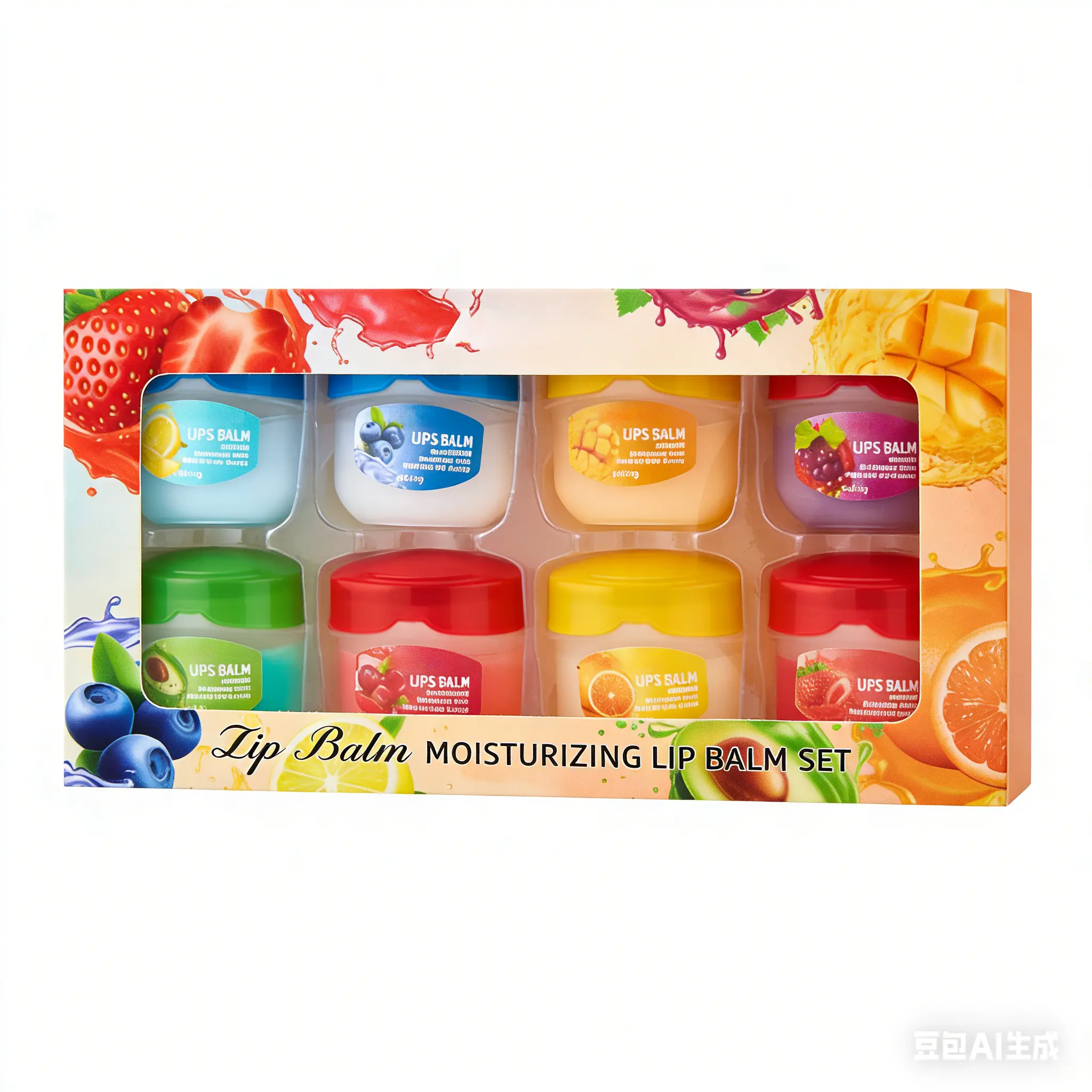 Fruit Moisturizing Lipstick Set - 8 Or 24 Pcs Natural Lip Balm, Lastin, Moisturizing, Soothing, and Repairing Dry Lips suitable for winter, Christmas's Gift idea For Families Organic Pomegranate Raspberry Lip Balm