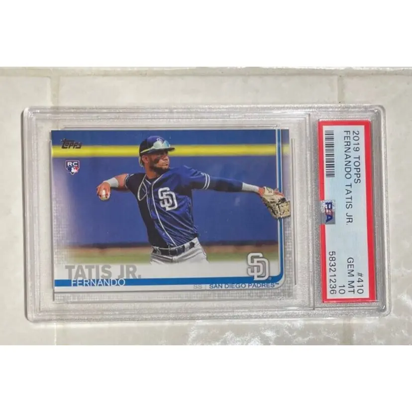 2019 Topps Fernando Tatis Jr. #410 Series 2 PSA 10 Gem Mint Rookie Card