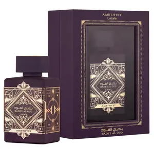 Lattafa Bade'e Al Oud Amethyst EDP - Rose, Jasmine & Oud Perfume with Amber, Vanilla and Patchouli
