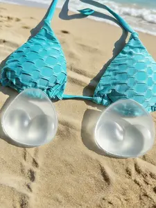 2 Pcs Removable Silicone Boob Pads, Invisible Thick Push-Up Underwear Bra Inserts Accessories, Reusable, Super Soft & Comfy, Beach Bikinis, Halter Swimsuits, Mother's Day Gifts