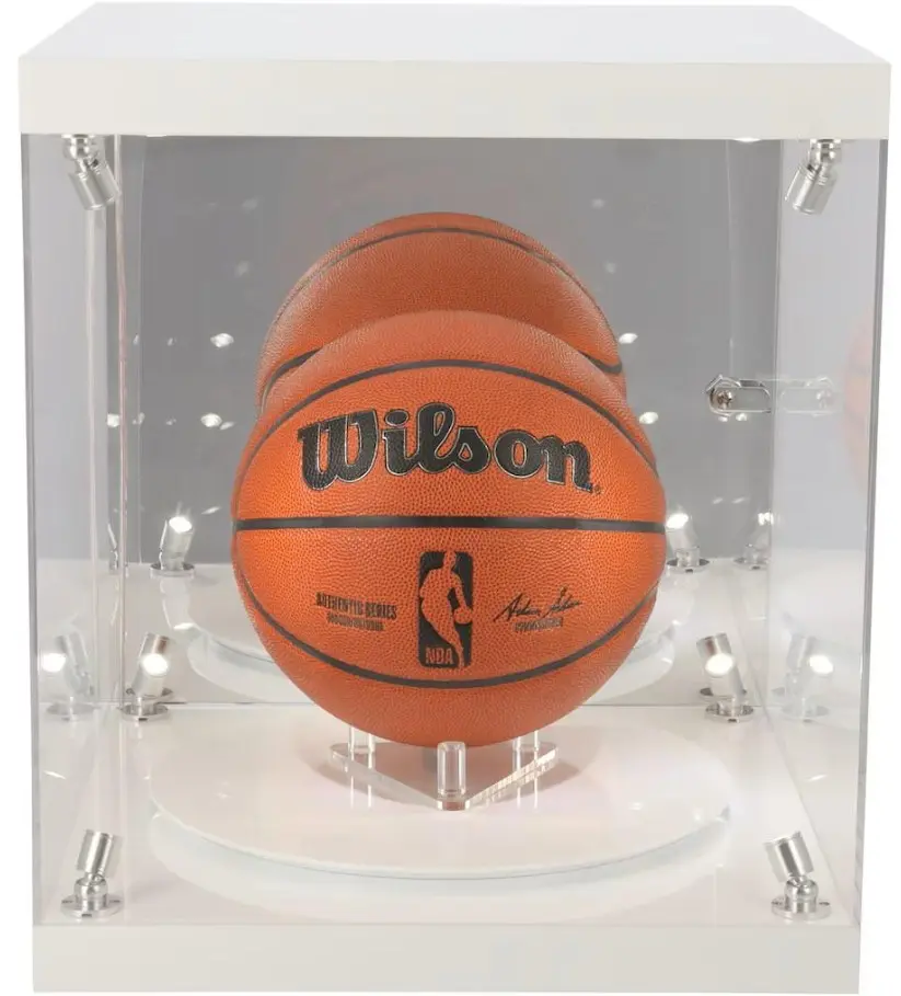 Fanatics Premium Rotating LED Light Basketball Display Case