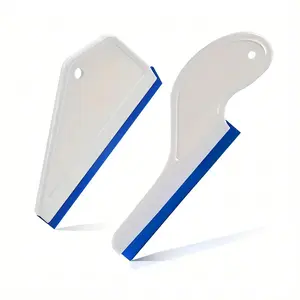 1/2pcs Plastic Window Tint Squeegee, Silicone Water Blade Glass Cleaner, Car Window Swiper, Water Remover, Glass Scraper Tool