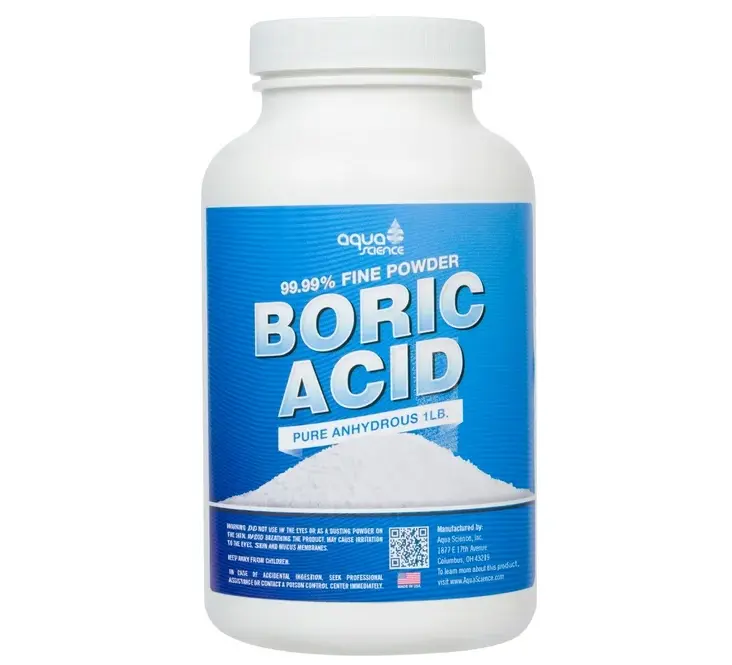 Aqua Science Boric Acid Powder - 1lb, 99.9% Industrial-Grade Strength Fine Powder - Multipurpose Boric Acid Cleaner for Kitchen, Sink, Laundry, Stain Remover and Deodorizer - Made In USA Since 1983 Cleaning Household
