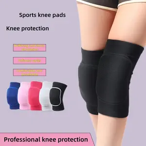 New Thick Sponge Knee Pads, Soft Breathable Support, Warm Anti-Collision, Suitable for Volleyball Dance Yoga Women, Unisex Sports Accessories