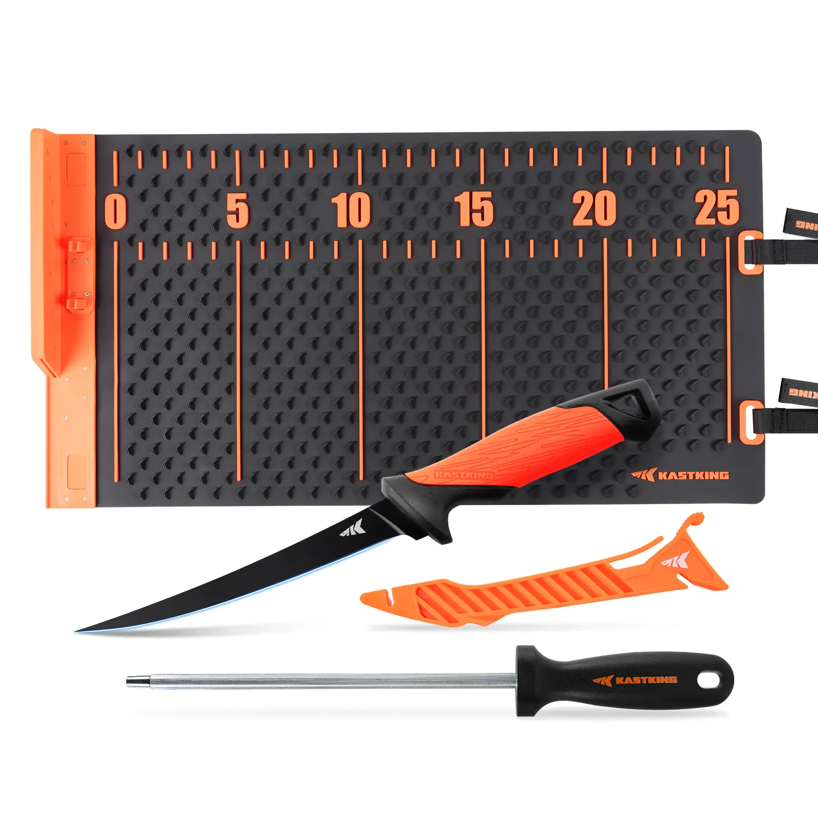 KastKing EZ Fillet Mat & Knife Set – Anti-Slip, Extra-Large Fish Cutting Board with Built-in Ruler, Sharp Knife Included, Easy Clean & Portable, Essential for Fishing Enthusiasts SummerVibes,Summer Survivals ,dealsforyoudays